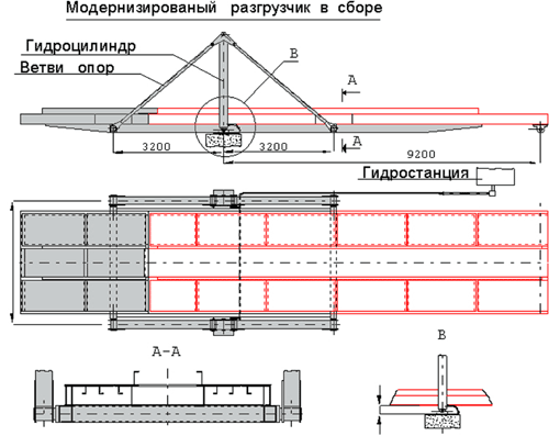 Гідроциліндр бічній платформи ВМД-1 "У15-Ураг, ГУАР-30" (рем)